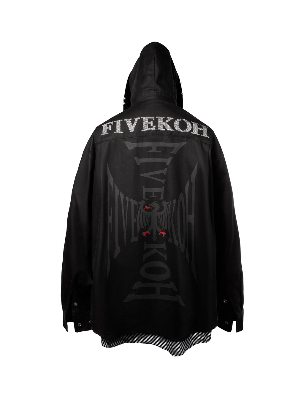 MOSHPIT CUT-UP HOODED SHIRT