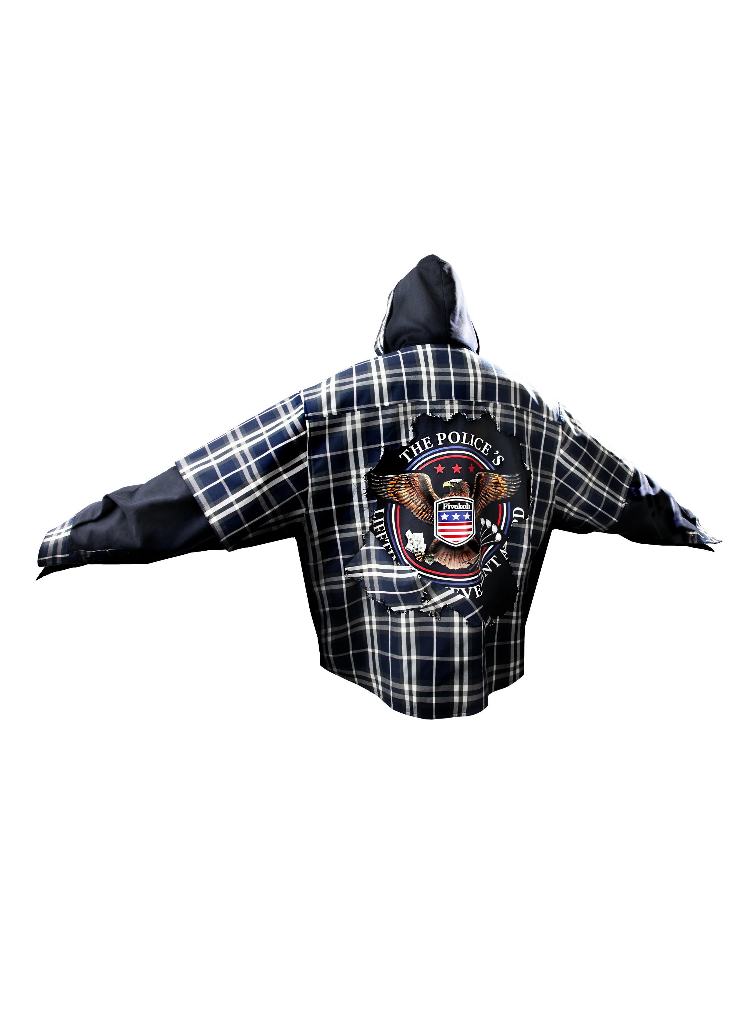 DESTROYED EFFECT DOUBLE HOODIE