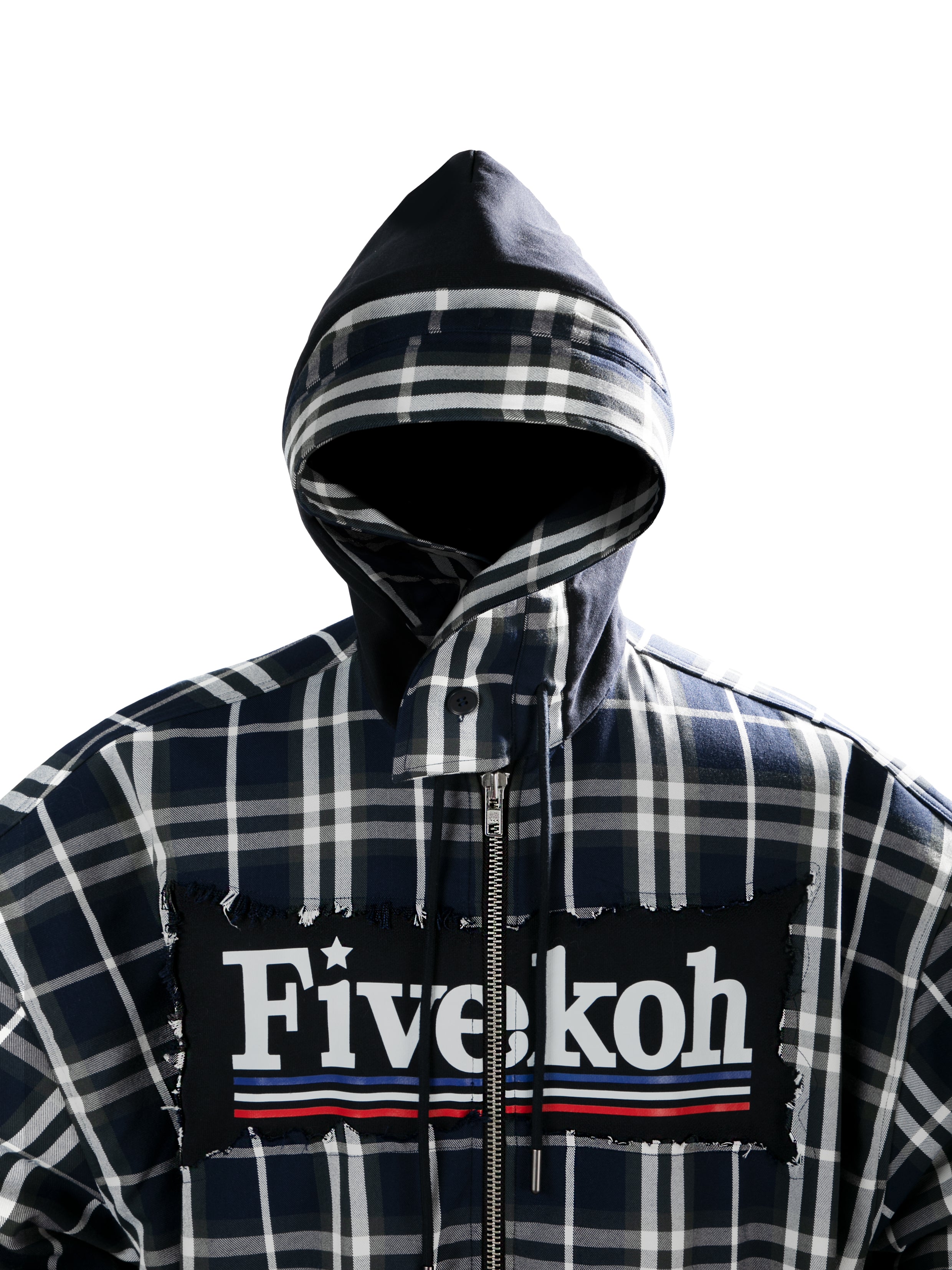 DESTROYED EFFECT DOUBLE HOODIE