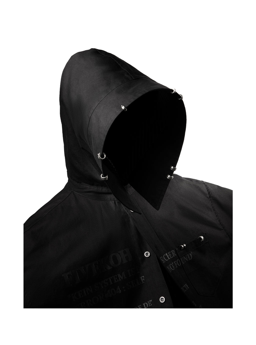 MOSHPIT CUT-UP HOODED SHIRT