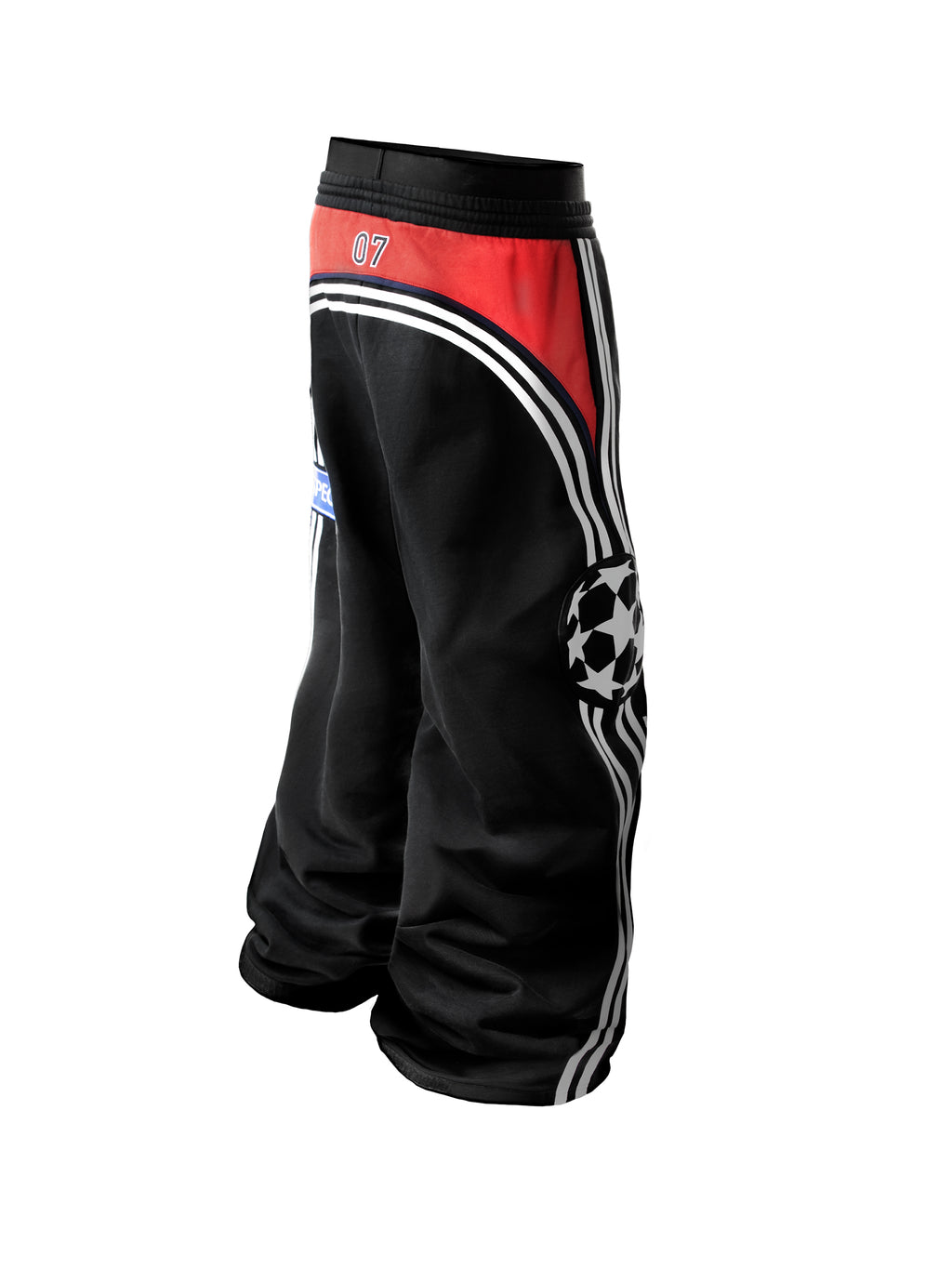 BAGGY SWEATPANTS IN BLACK FADED