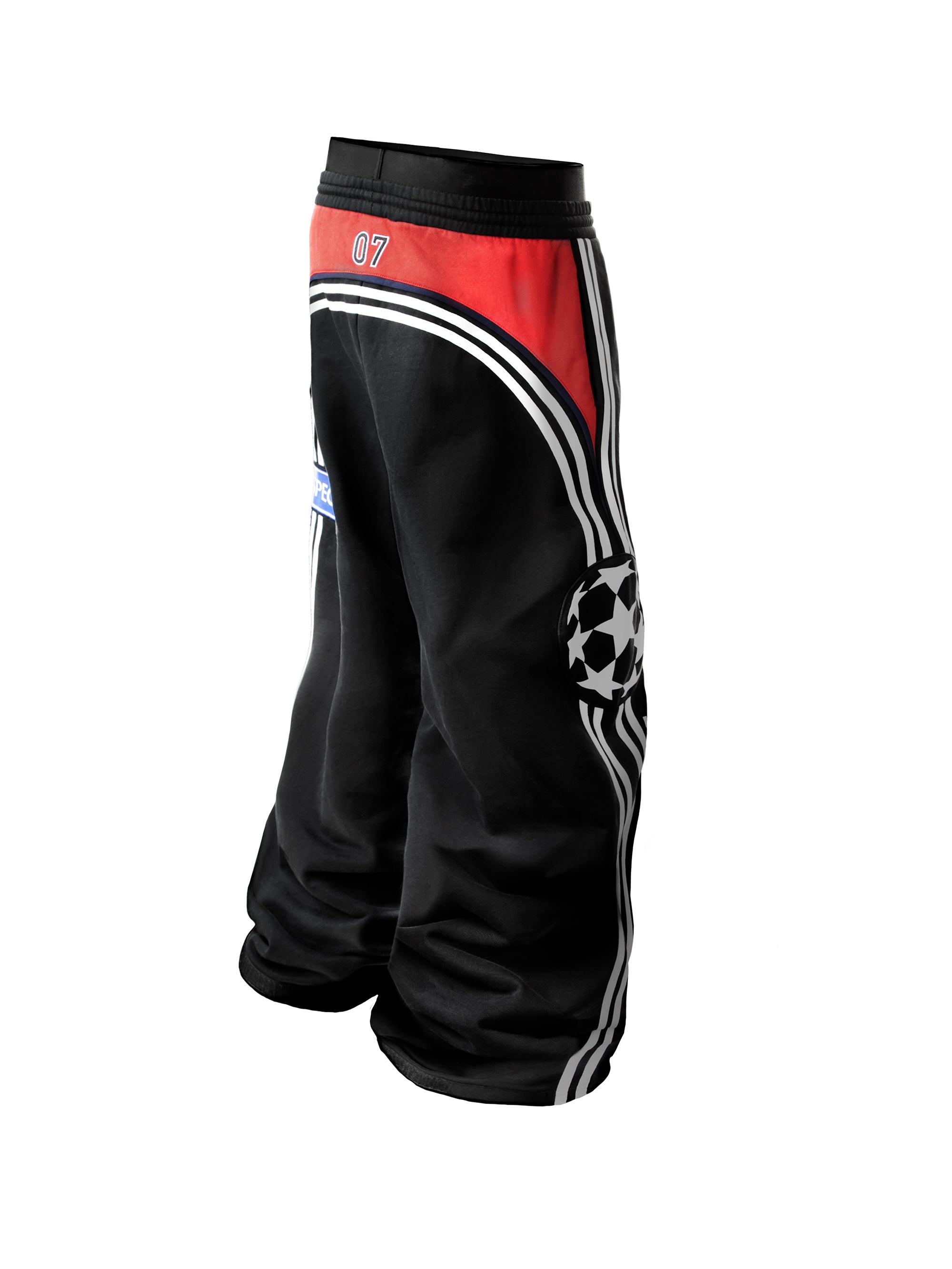 BAGGY SWEATPANTS IN BLACK FADED