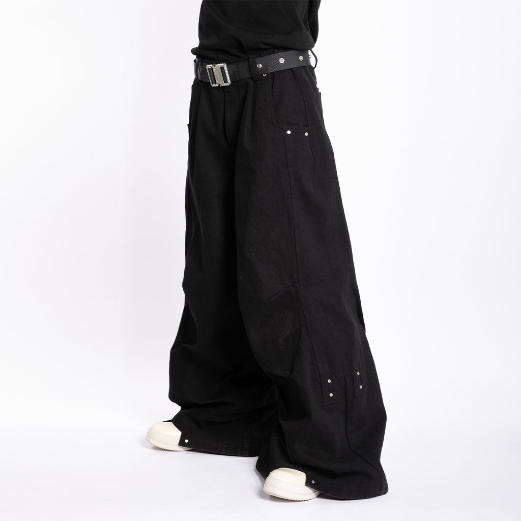 Galaxy Loose-Fit Denim Wide-Leg Pants