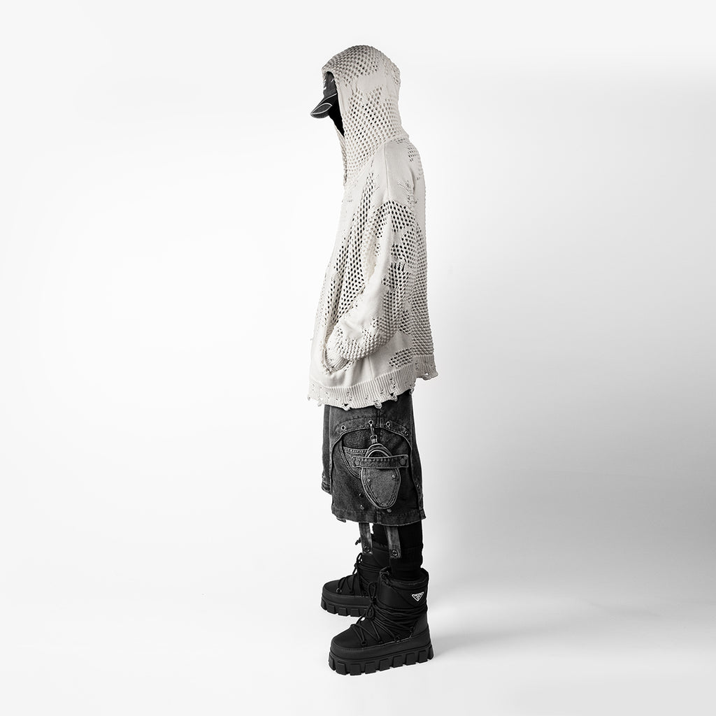 Galaxy Hollow knitted sweater jacket